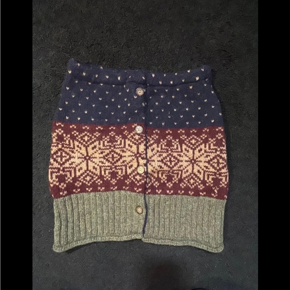 Jack & Mary designs Cozy Knit Button-Up Skirt